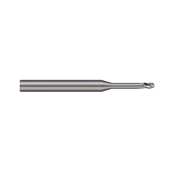 End Mill, 3 Flute, Ball, 0.0350" Cutter dia